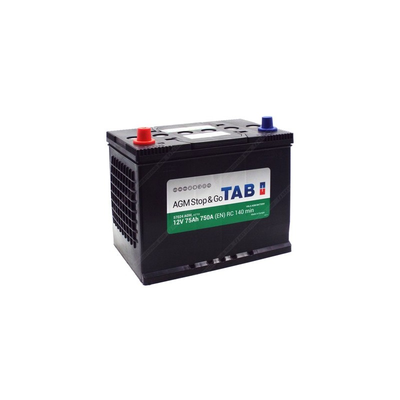 TAB AGM akumuliatorius 12V 75Ah 750A Jap (+-)