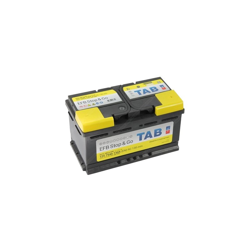 TAB EFB akumuliatorius 12V 75Ah 730A